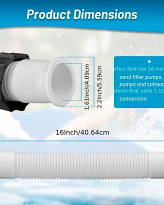 tubo di ricambio per pompa piscina 