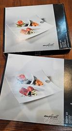 Coppia piatti design in melamina 