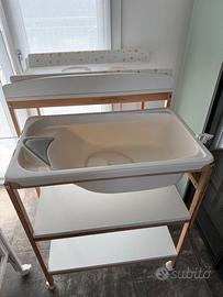 Fasciatoio OkBaby Woody con vaschetta ergonomica –