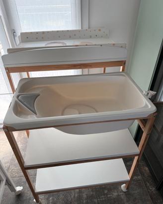 Fasciatoio OkBaby Woody con vaschetta ergonomica –