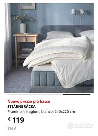 Piumone matrimoniale ikea 4 stagioni stjarnbracka