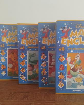 lotto VHS Disney Magic English De Agostini