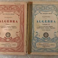 2 volumi elementi di algebra 1936 Napoli