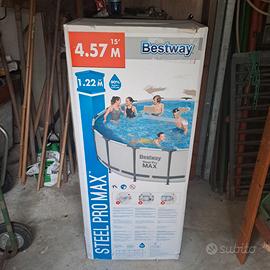 Piscina da esterno BESTWAY STEEL PRO MAX nuova