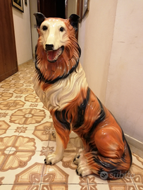 Statua cane in ceramica grandezza naturale