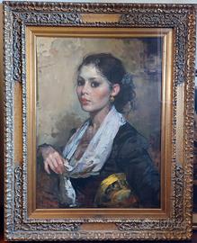 quadro dipinto Pittore Giacomo Moretti 1939
