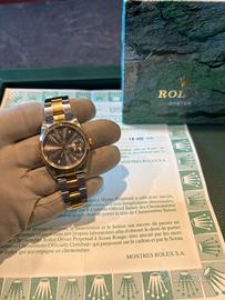 Rolex date 34mm 15203 acciaio/oro 1998 paper