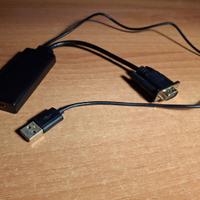 Convertitore Adattatore da VGA maschio a HDMI