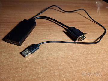 Convertitore Adattatore da VGA maschio a HDMI