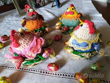 Pupazzi vari ad uncinetto per Pasqua