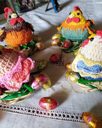 Pupazzi vari ad uncinetto per Pasqua