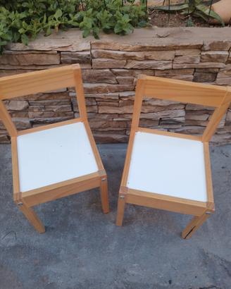 coppia sedie per bambini, ikea
