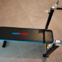 panca piana con supporto bilanciere 