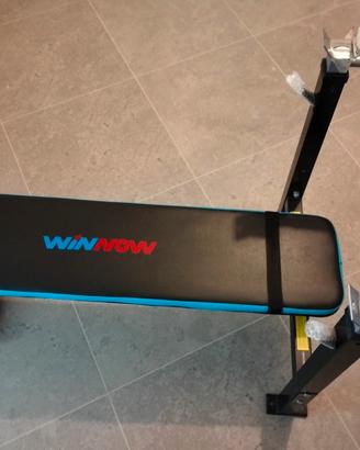 panca piana con supporto bilanciere 