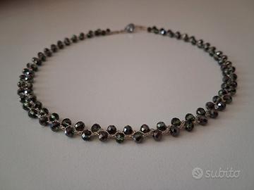 Collanina girocollo choker con cristalli