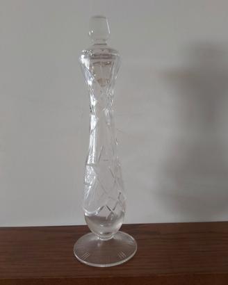 Vaso bottiglia di cristallo con tappo