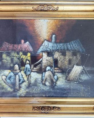 Olio su tela naif di Cenkovcan 70x50