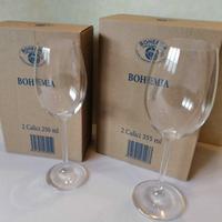 Calici da Vino in Vetro di Bohemia 