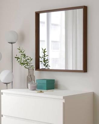 Specchio quadrato IKEA NISSEDAL 65x65 colore noce