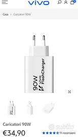 Caricabatterie veloce 90W