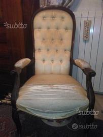 POLTRONA capitonnè in stile