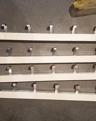 4 appendiabiti Ikea Tjusig bianco