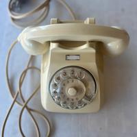 Telefono sip a disco colore giallo originale