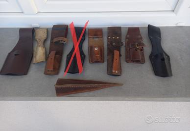 LOTTO 8 dragone in cuoio WW1 WW2 LEGGETE