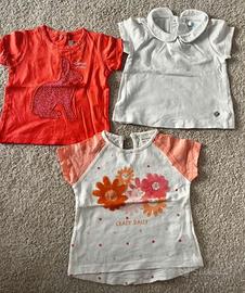 3 t-shirt bimba 3 6 mesi Zara obaibi grain de ble