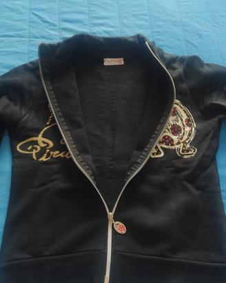 felpa ragazza donna con zip e coccinella 
