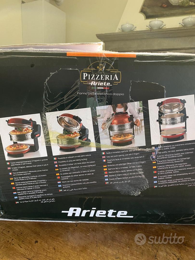 FORNO PIZZA DOPPIO IN 4' MINUTI ROSSO DI ARIETE - Elettrodomestici In  vendita a Parma