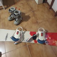 tavola e scarponi snowboard 