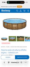 Piscina bestway NUOVA mai aperta