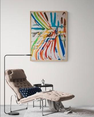 Quadro astratto dipinto su tela pezzo unico