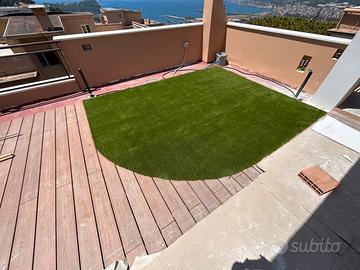 Erba sintetica per giardino