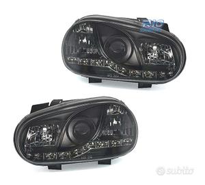 FARI VOLKSWAGEN VW GOLF 4 LUCE DIURNA A LED FONDO 