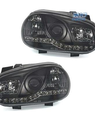 FARI VOLKSWAGEN VW GOLF 4 LUCE DIURNA A LED FONDO 