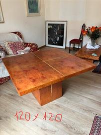 Tavolo quadrato in radica