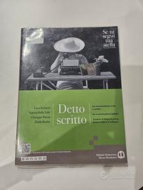 libro di testo per superiori detto scritto