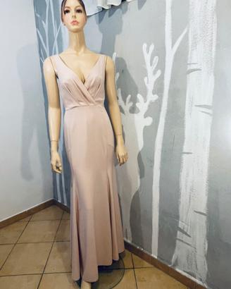 Abito da sera / cerimonia rosa cipria Asos tg.M