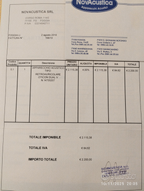 Apparecchio acustico della oticon