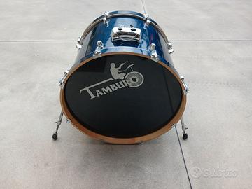 Cassa acustica tamburo t5 22x18 blu tiranti 8