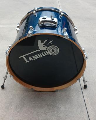 Cassa acustica tamburo t5 22x18 blu tiranti 8