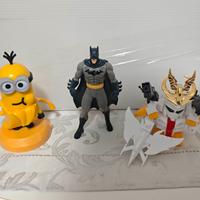 LOTTO ACTION FIGURES BATMAN MINIONS GUNDAM