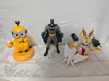LOTTO ACTION FIGURES BATMAN MINIONS GUNDAM