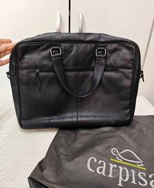 Borsa lavoro computer vera pelle nera Carpisa