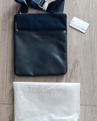Borsa tracolla uomo Baldinini in pelle blu