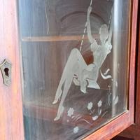 vetrina vintage in legno 