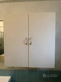 Pensile da bagno bianco