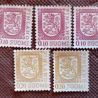 Lotto 5 francobolli Finlandia